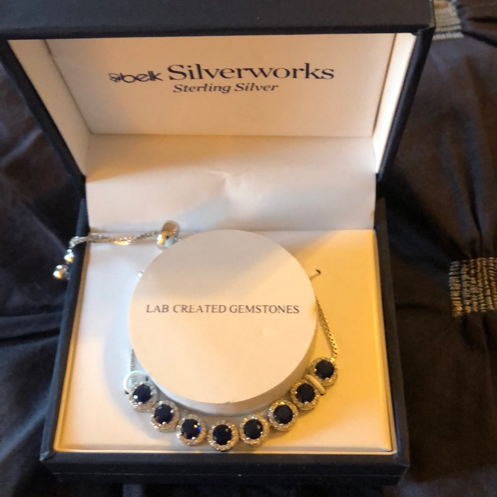 Lab Created Sapphire Bracelet
